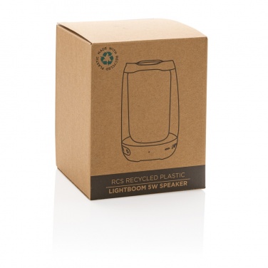 Logotrade promotional gift picture of: RCS recycled plastic Lightboom 5W speaker
