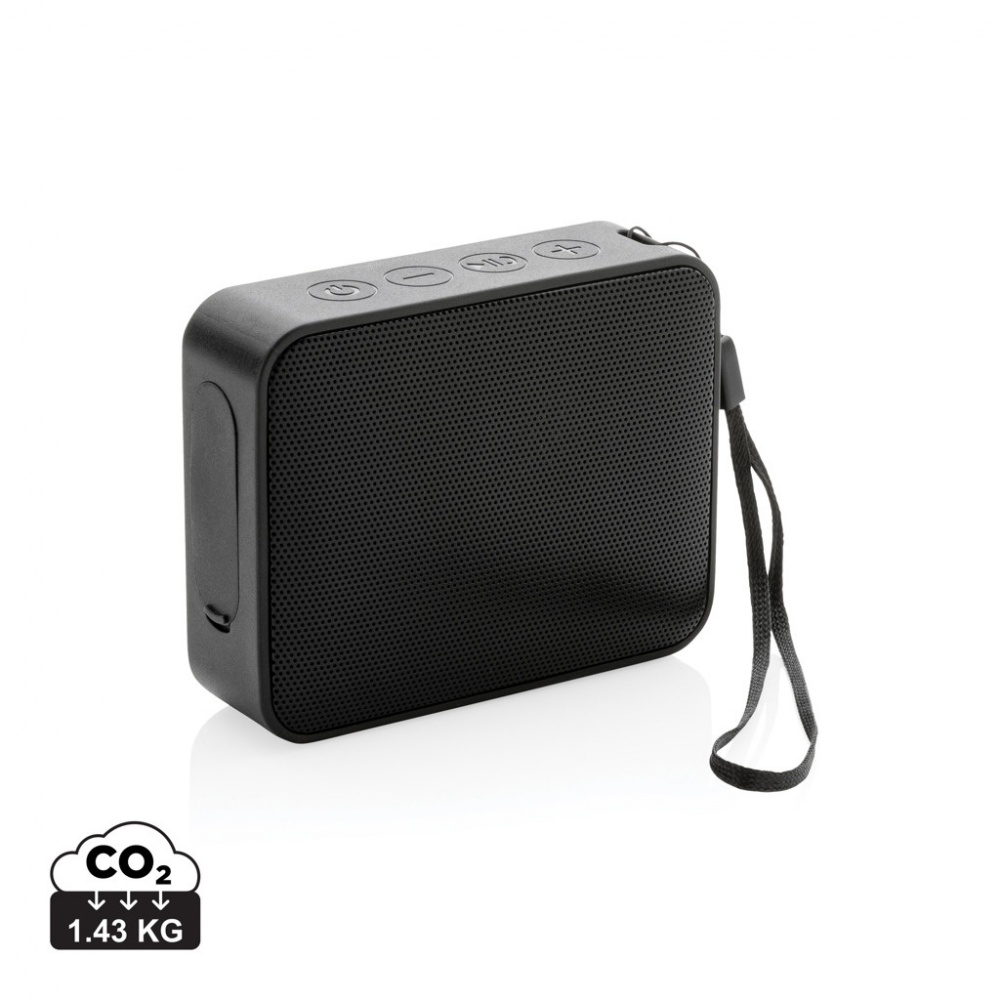 Logo trade promotional items image of: Urban Vitamin Vallejo RCS rplastic 3W speaker IPX 7