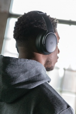 Logo trade promotional giveaways image of: Urban Vitamin Palo Alto RCS rplastic headphone