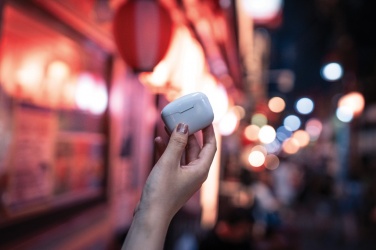 Logotrade promotional gift picture of: RCS recycled plastic Liberty Pro wireless earbuds