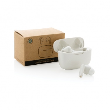 Logotrade promotional merchandise photo of: RCS recycled plastic Liberty Pro wireless earbuds