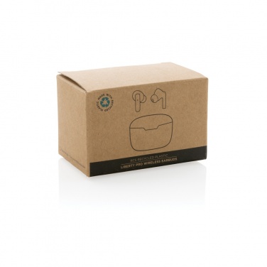 Logo trade promotional giveaways image of: RCS recycled plastic Liberty Pro wireless earbuds