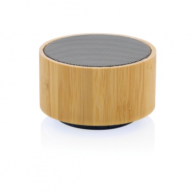 Logotrade corporate gift image of: RCS recycled plastic and bamboo 3W wireless speaker