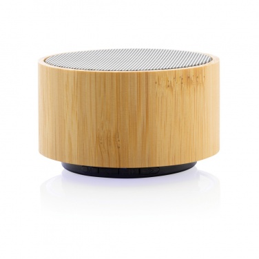 Logotrade corporate gift image of: RCS recycled plastic and bamboo 3W wireless speaker