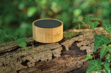 Logotrade corporate gifts photo of: RCS recycled plastic and bamboo 3W wireless speaker
