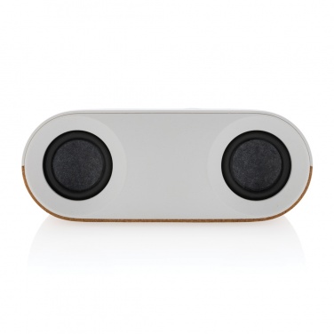 Logo trade promotional item photo of: Oregon RCS recycled plastic and cork 10W speaker