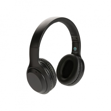 Logo trade promotional item photo of: RCS standard recycled plastic headphone