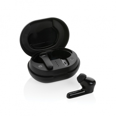 Logo trade promotional giveaway photo of: RCS standard recycled plastic TWS earbuds