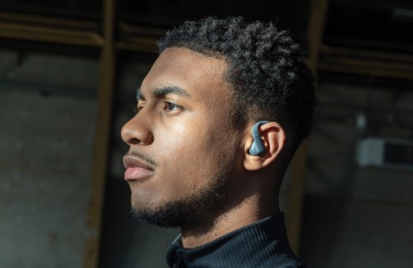 Logo trade promotional gifts image of: Urban Vitamin Pacifica RCS rplastic earbuds