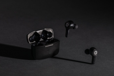 Logotrade corporate gift image of: RCS recycled plastic Swiss Peak ANC TWS earbuds