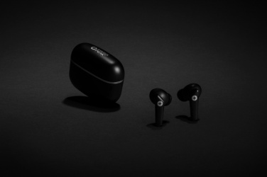 Logo trade business gift photo of: RCS recycled plastic Swiss Peak TWS earbuds 2.0