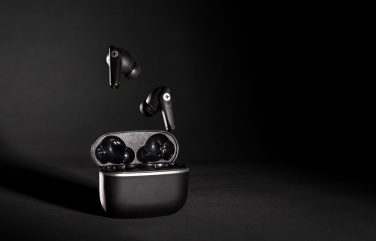 Logotrade promotional giveaways photo of: RCS recycled plastic Swiss Peak TWS earbuds 2.0