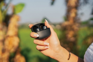 Logo trade corporate gifts picture of: Terra RCS recycled aluminium wireless earbuds