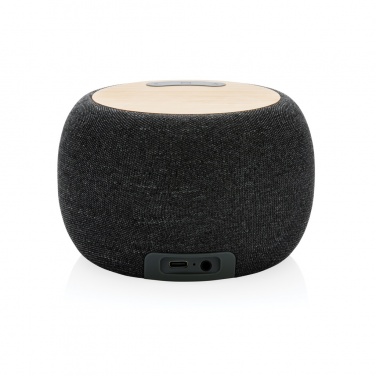 Logotrade advertising products photo of: RCS Rplastic/PET and bamboo 5W speaker