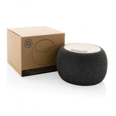 Logo trade advertising products picture of: RCS Rplastic/PET and bamboo 5W speaker