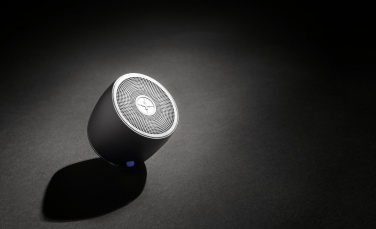 Logo trade advertising products picture of: Swiss Peak RCS recycled aluminum 3W bass speaker