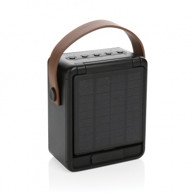 Logo trade promotional item photo of: Skywave RCS recycled plastic solar speaker 12W