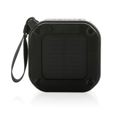 Logo trade promotional giveaways image of: 3W RCS recycled plastic wireless sunwave solar speaker