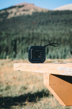 Logo trade promotional products image of: 3W RCS recycled plastic wireless sunwave solar speaker