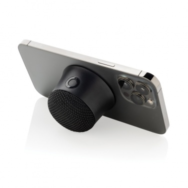 Logo trade business gifts image of: Magtune RCS recycled plastic magnetic 5W speaker