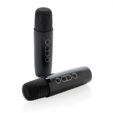Logotrade promotional product picture of: Singvibe RCS recycled plastic karaoke set with double mic