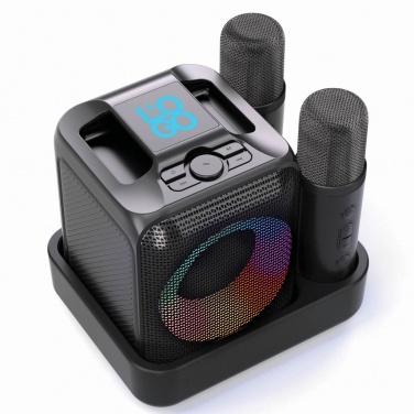 Logotrade business gifts photo of: Singvibe RCS recycled plastic karaoke set with double mic