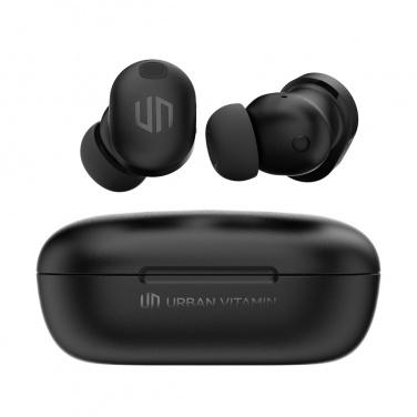 Logo trade promotional product photo of: Lakewood RCS recycled and repairable wireless earbuds