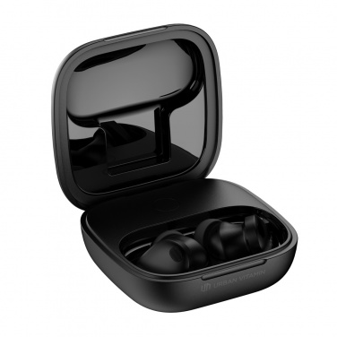 Logo trade corporate gift photo of: Lakewood RCS recycled and repairable wireless earbuds