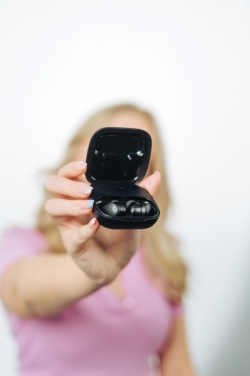 Logo trade promotional gifts picture of: Lakewood RCS recycled and repairable wireless earbuds