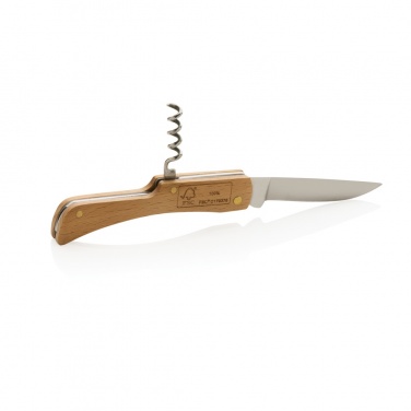 Logotrade promotional item image of: Wooden knife with bottle opener