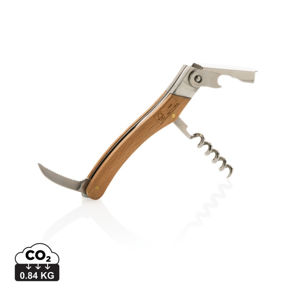 Logotrade promotional giveaway picture of: Wooden Corkscrew