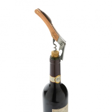Logo trade business gifts image of: Wooden Corkscrew
