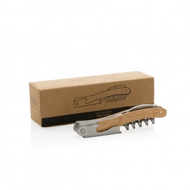 Logo trade promotional giveaway photo of: Wooden Corkscrew