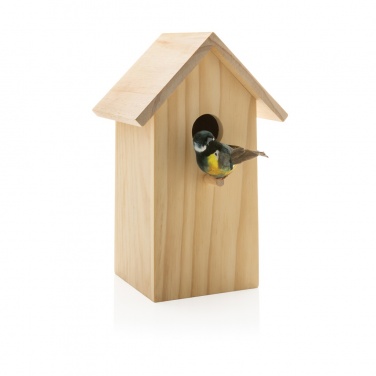 Logo trade advertising product photo of: Wooden birdhouse