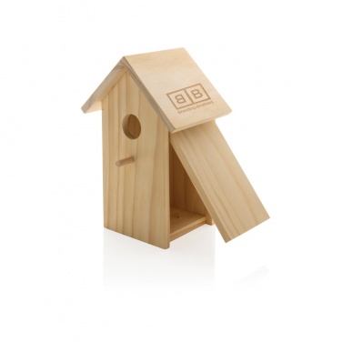 Logo trade promotional product photo of: Wooden birdhouse