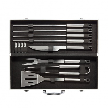 Logotrade business gifts photo of: 12 pcs barbecue set in aluminium box