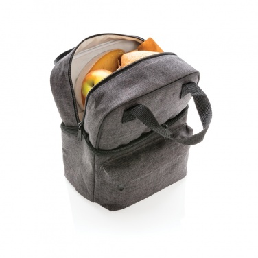 Logo trade corporate gifts image of: Cooler bag with 2 insulated compartments