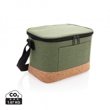 Logo trade promotional merchandise image of: Two tone cooler bag with cork detail