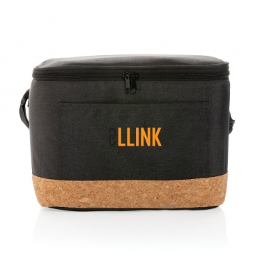 Logotrade promotional item image of: Impact AWARE™ XL RPET two tone cooler bag with cork detail