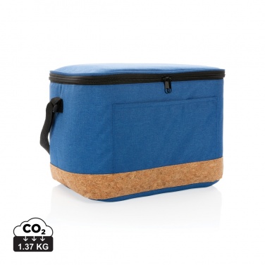 Logo trade promotional merchandise image of: Impact AWARE™ XL RPET two tone cooler bag with cork detail