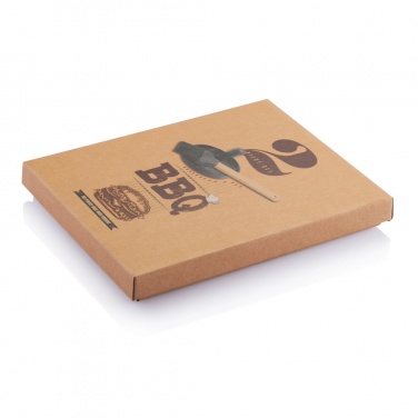 Logotrade promotional items photo of: BBQ set with hamburger press and brush