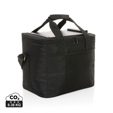 Logo trade promotional item photo of: Pedro AWARE™ RPET deluxe cooler bag with 5W solar panel