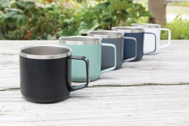 Logo trade corporate gifts image of: Stainless steel camp mug