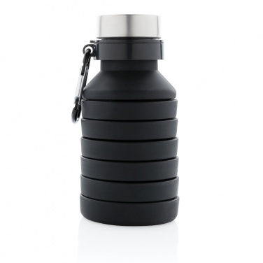 Logotrade promotional gifts photo of: Leakproof collapsible silicone bottle with lid