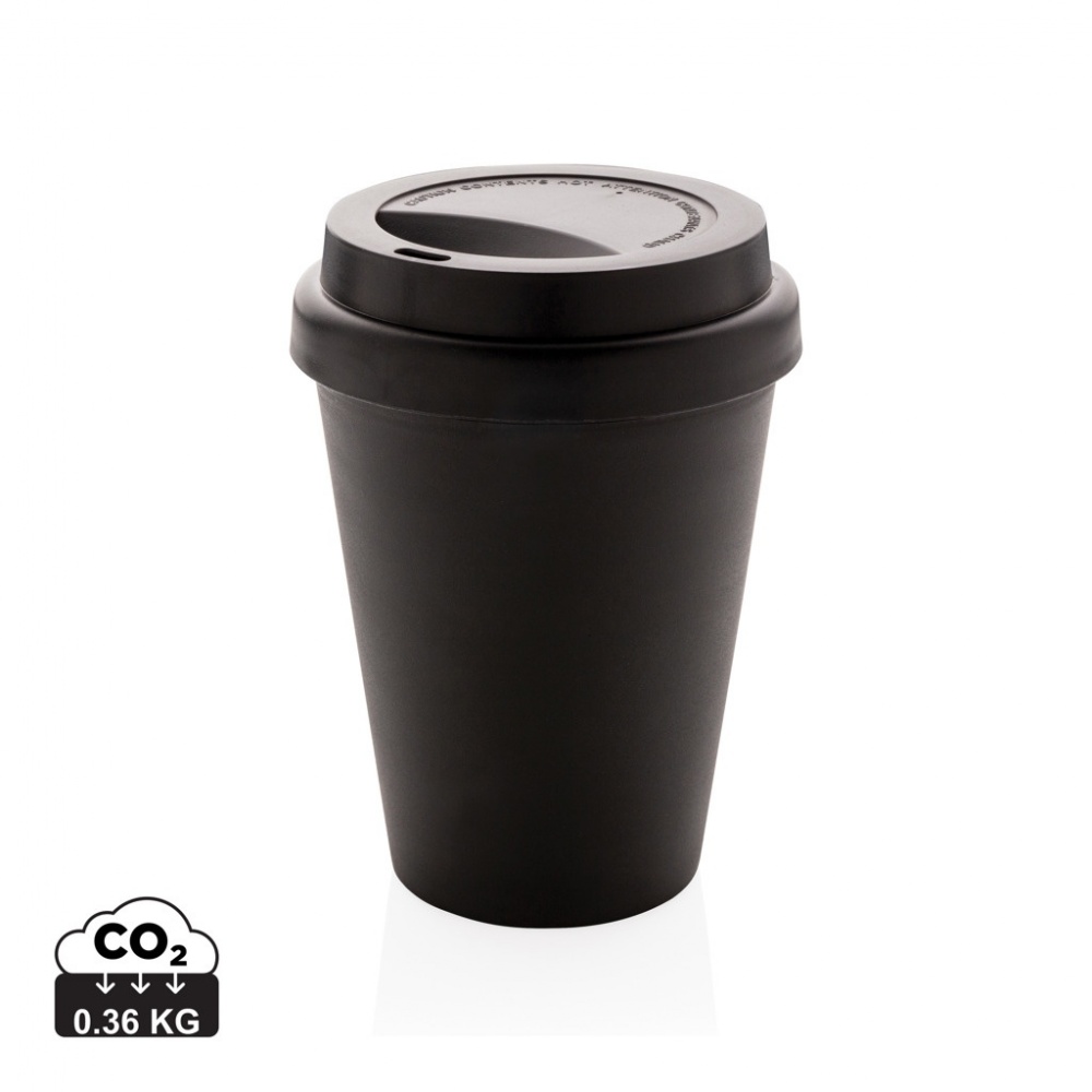 Logo trade promotional giveaway photo of: Reusable double wall coffee cup 300ml