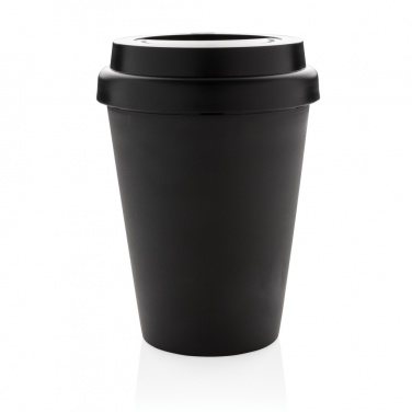 Logo trade promotional giveaways picture of: Reusable double wall coffee cup 300ml