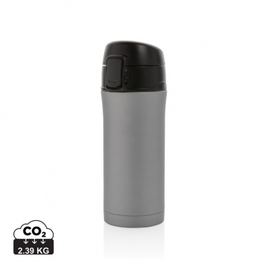 Logo trade promotional merchandise picture of: Metallic easy lock vacuum mug