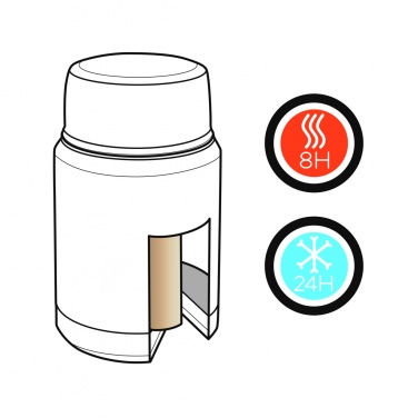 Logo trade promotional products image of: Swiss Peak Elite copper vacuum food container