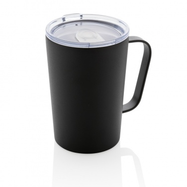 Logo trade promotional item photo of: RCS Recycled stainless steel modern vacuum mug with lid