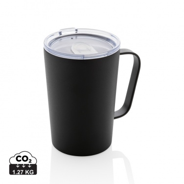 Logo trade advertising products image of: RCS Recycled stainless steel modern vacuum mug with lid